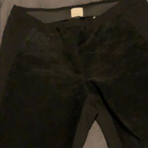 Ecru black suede legging size M